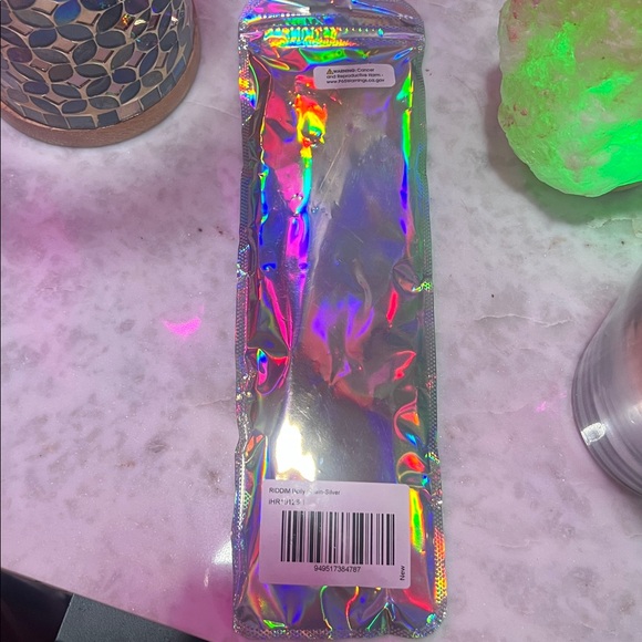 IHeart Raves RIDDIM belly chain Silver Rhinestone - Picture 2 of 2